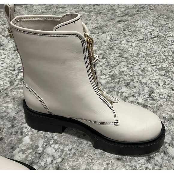 Coach Liza Leather Bootie White 5B - Picture 3 of 12